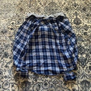 Plaid Flannel with hood